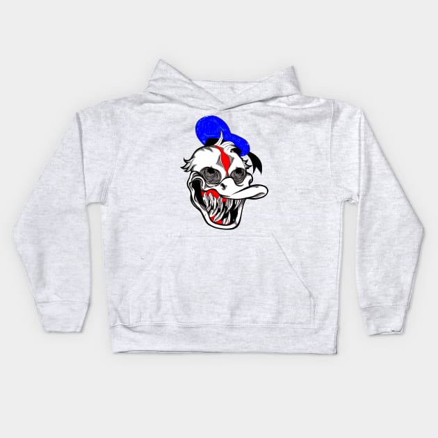 Creepy Donald Kids Hoodie by FUN ART